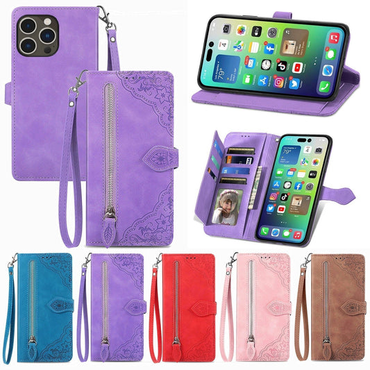 Allsidig Elegance Wallet Flip-etui for iPhone