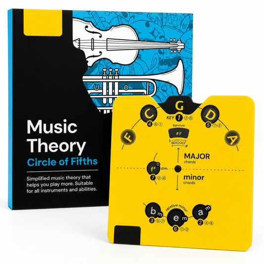 🔥 Siste dag med 50 % rabatt – «Kvintcirkelen»-sett med musikkteorihjul | En praktisk guide til akkorder, tonearter og låtskriving for musikere🎹🎸💕