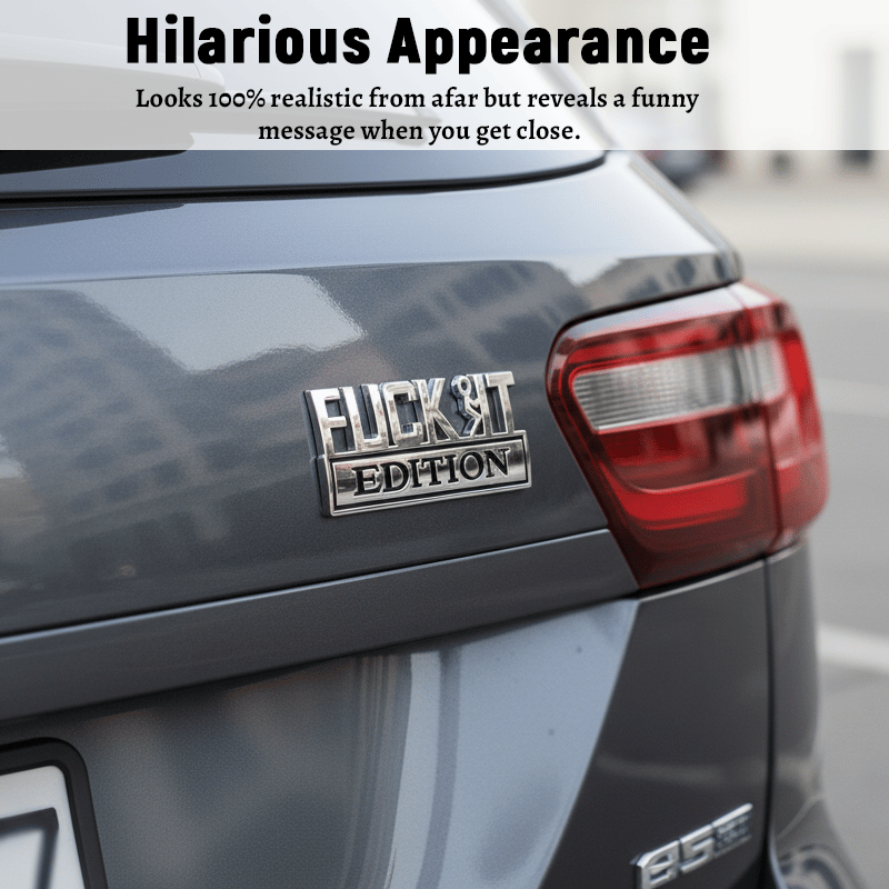🔥Siste dag 25 % rabatt🔥Fvck It Edition 3D-emblemer, morsomme klistremerker til bil, lastebil, SUV, motorsykkel