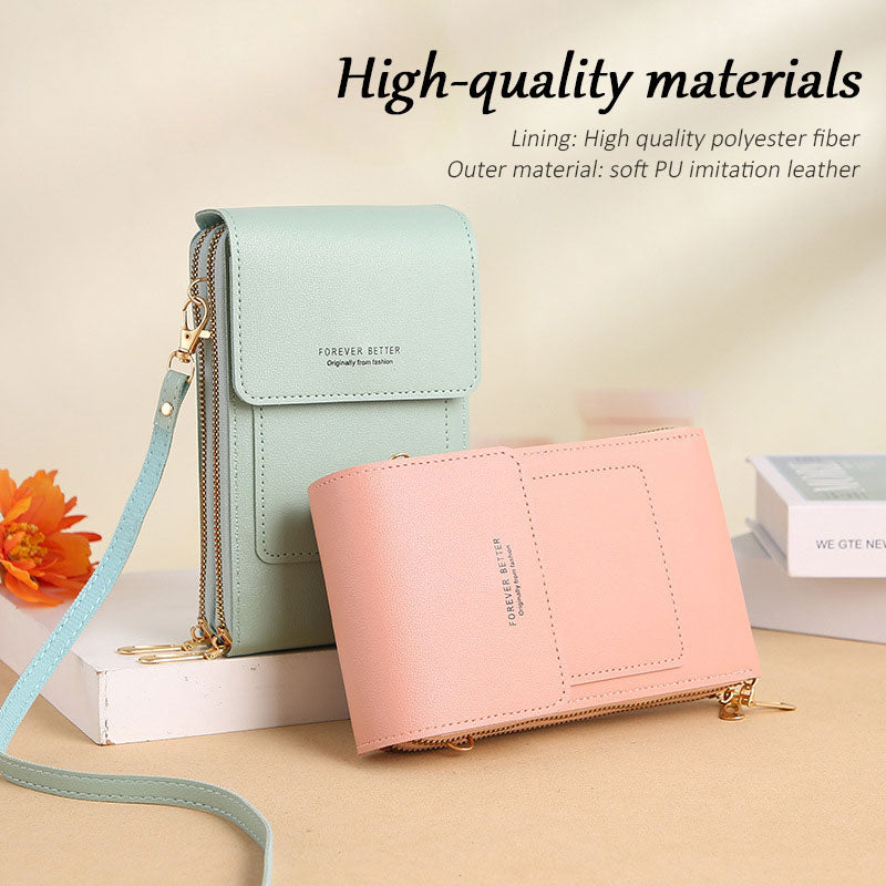 Mini telefonveske med berøringsskjerm