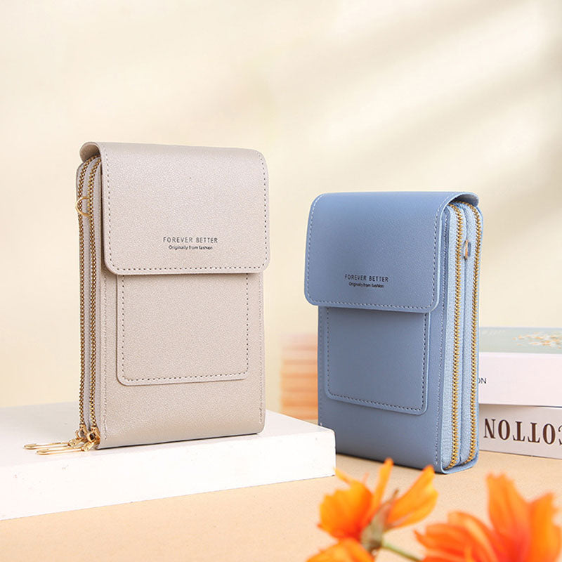 Mini telefonveske med berøringsskjerm