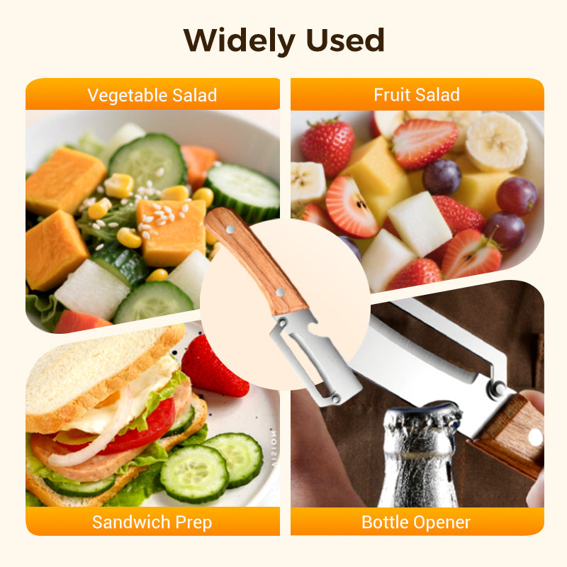 🥕 KJØP 2, FÅ 1 GRATIS! 🔥 Multifunksjonell grønnsaksskreller til kjøkkenet – blad i rustfritt stål, ergonomisk håndtak og perfekt til frukt og grønnsaker ✨