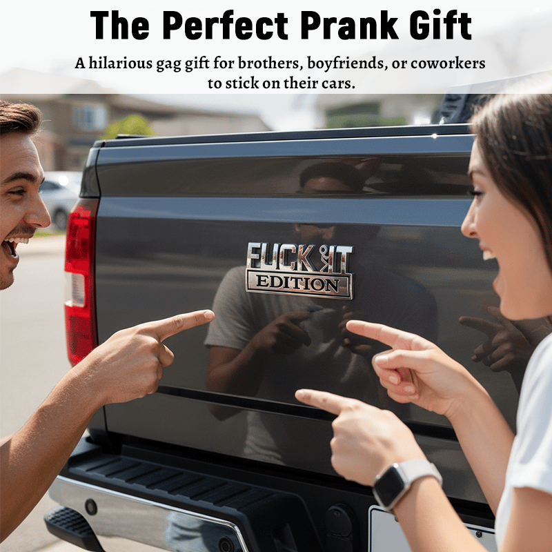 🔥Siste dag 25 % rabatt🔥Fvck It Edition 3D-emblemer, morsomme klistremerker til bil, lastebil, SUV, motorsykkel