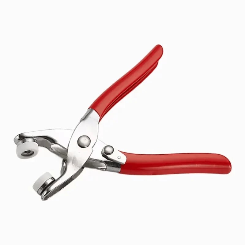 🔥SPESIALTILBUD 49 % RABATT✨Sett med 100 stk. usynlige fargede metallspenner og manuell trykk-tang