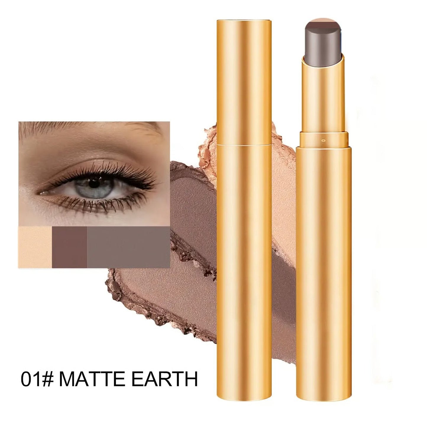 ✨3-farget øyenskygge-stift | Glatt og lett å falme