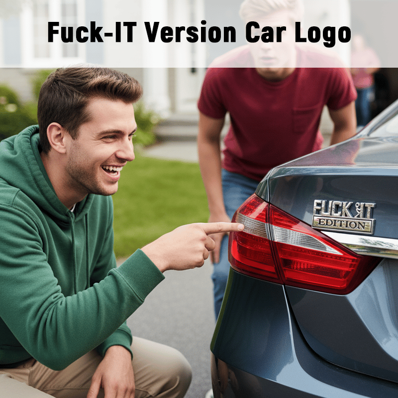 🔥Siste dag 25 % rabatt🔥Fvck It Edition 3D-emblemer, morsomme klistremerker til bil, lastebil, SUV, motorsykkel