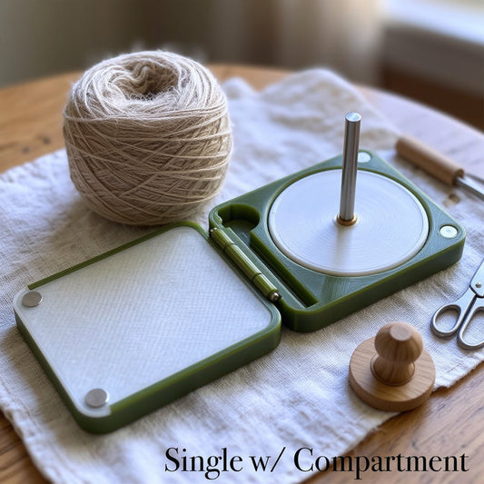 🧶Bærbar garnholder for hekling og strikking