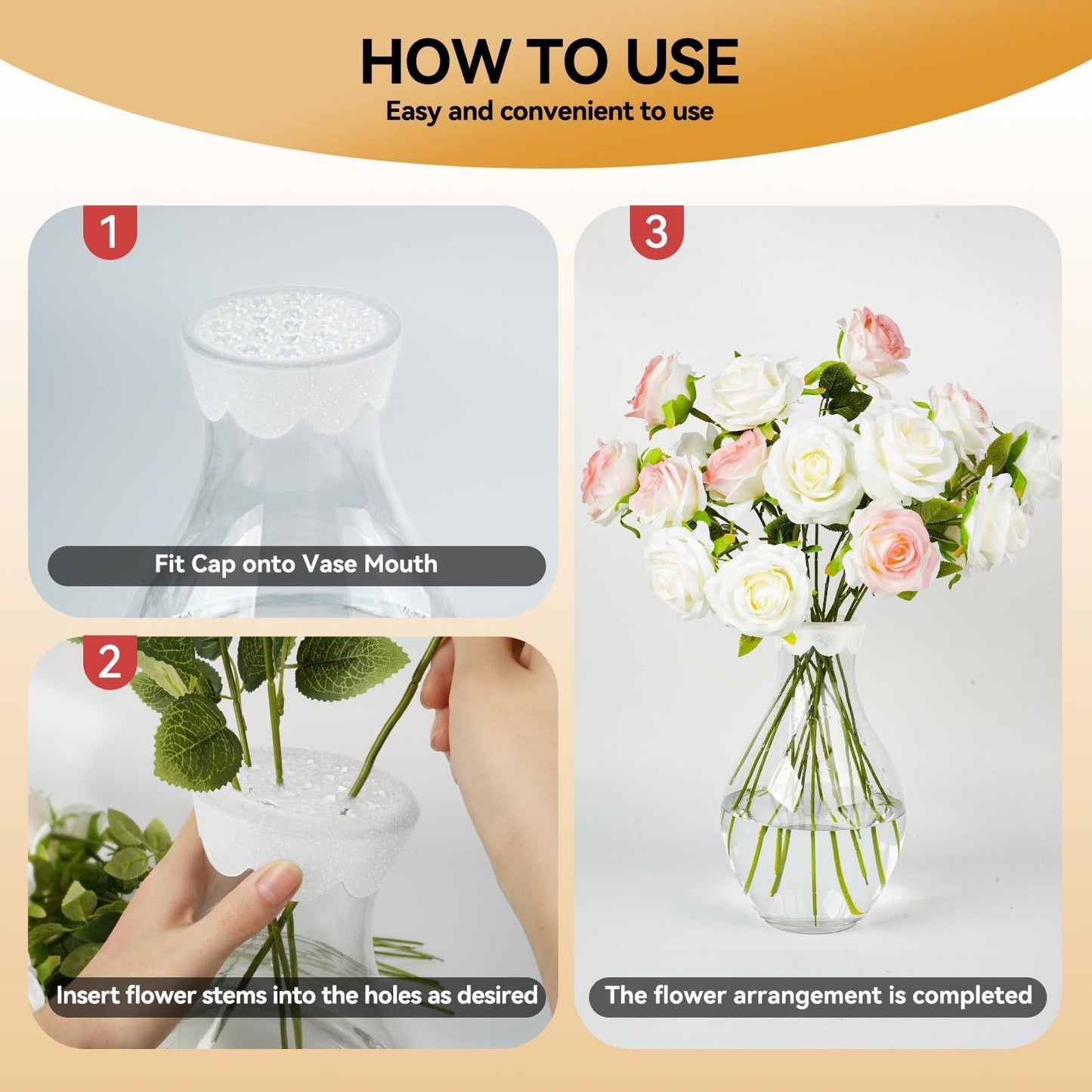 🌸Spiral Ikebana silikon blomsterstilkholder