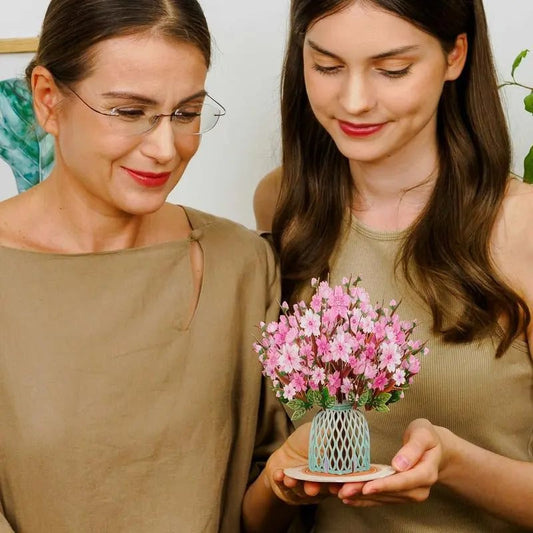 💌 Valentinsdagseksklusiv: 3D-pop-up-kort med kirsebærblomster – det ultimate minnet for kortelskere ❤️