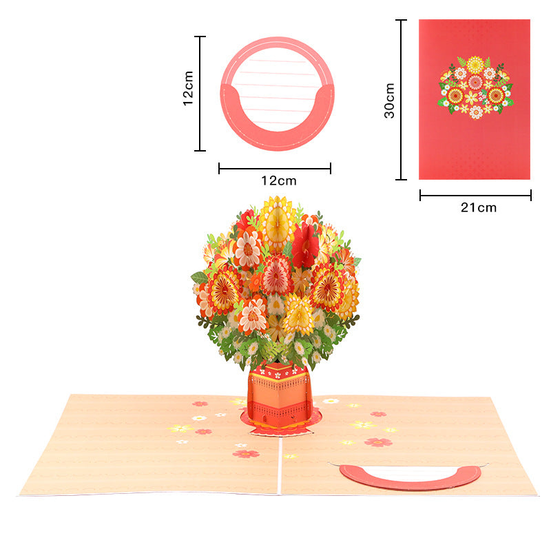 💌 Valentinsdagseksklusiv: 3D-pop-up-kort med kirsebærblomster – det ultimate minnet for kortelskere ❤️