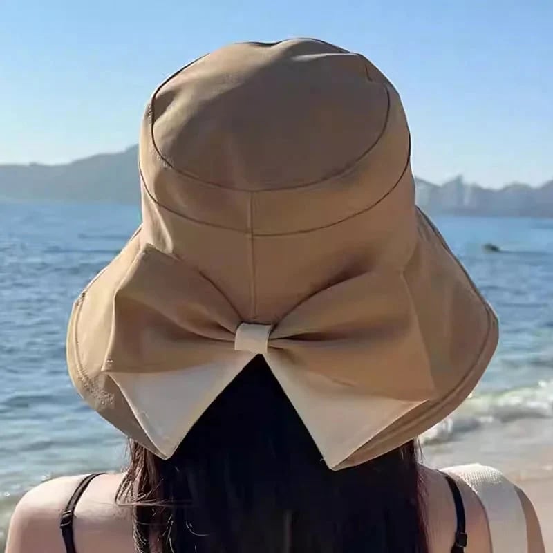 👒Sommerens heteste tilbud☀️Solhatt med bred brem og sløyfe for damer
