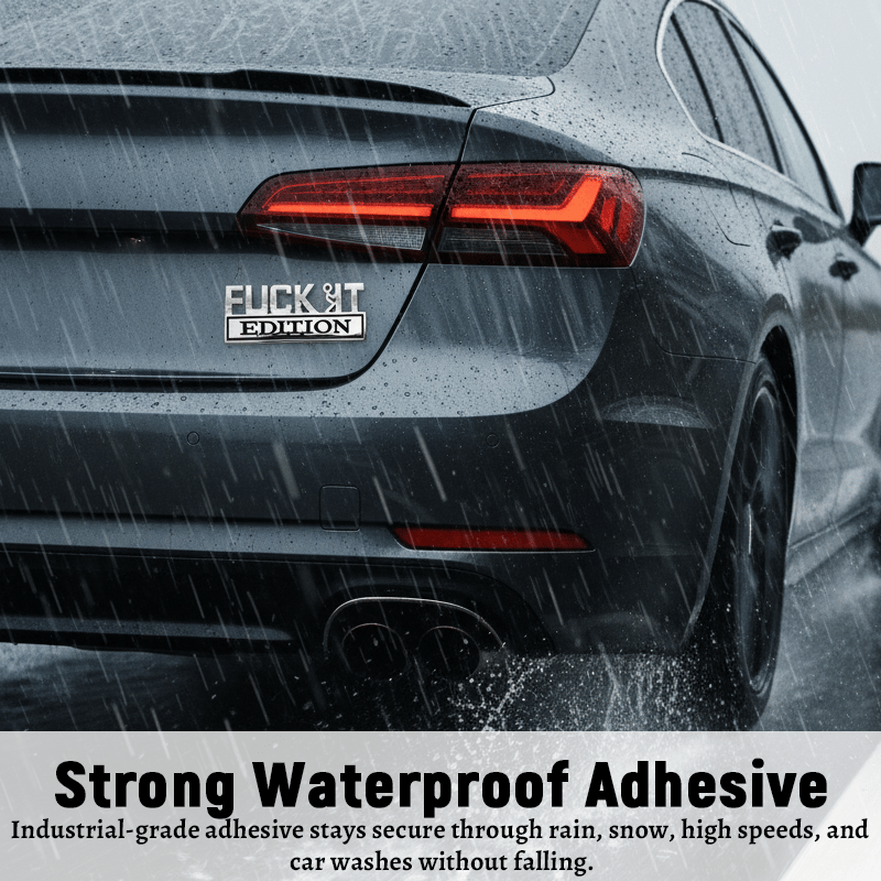 🔥Siste dag 25 % rabatt🔥Fvck It Edition 3D-emblemer, morsomme klistremerker til bil, lastebil, SUV, motorsykkel